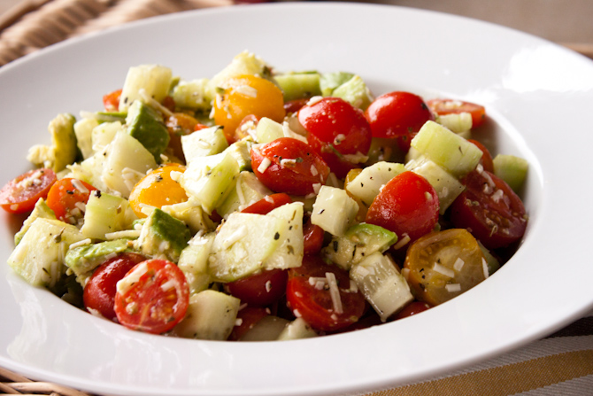 Tomato, Cucumber and Avocado Salad | simplerootswellness.com