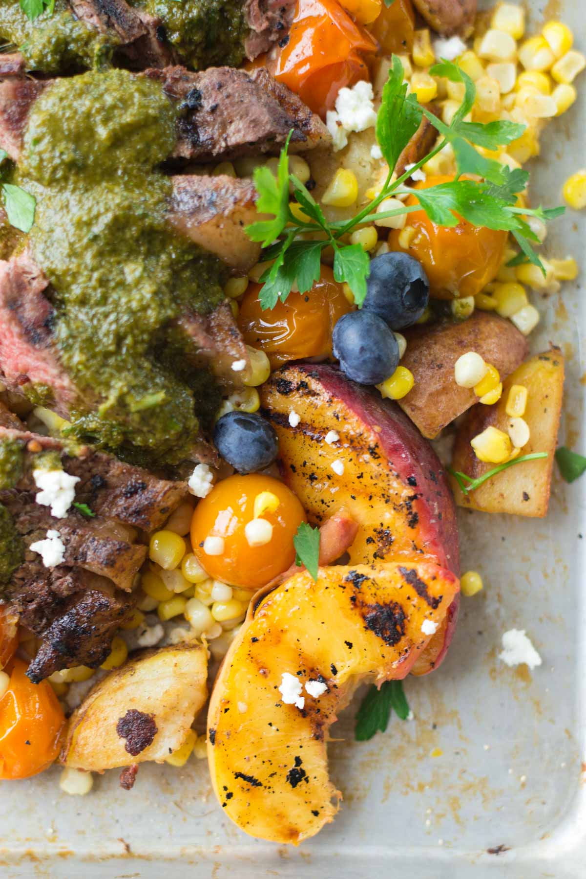 Looking for 30 minute week night dinner? Check out this recipe full of summer produce.