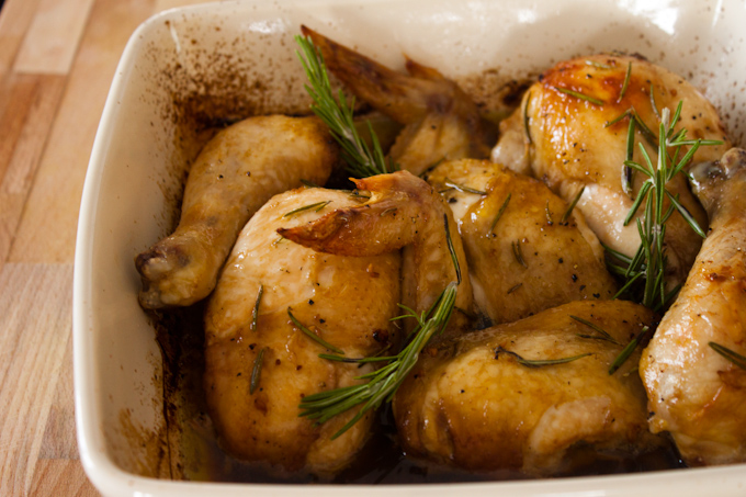 Buttery Thyme Roasted Chicken | simplerootswellness.com