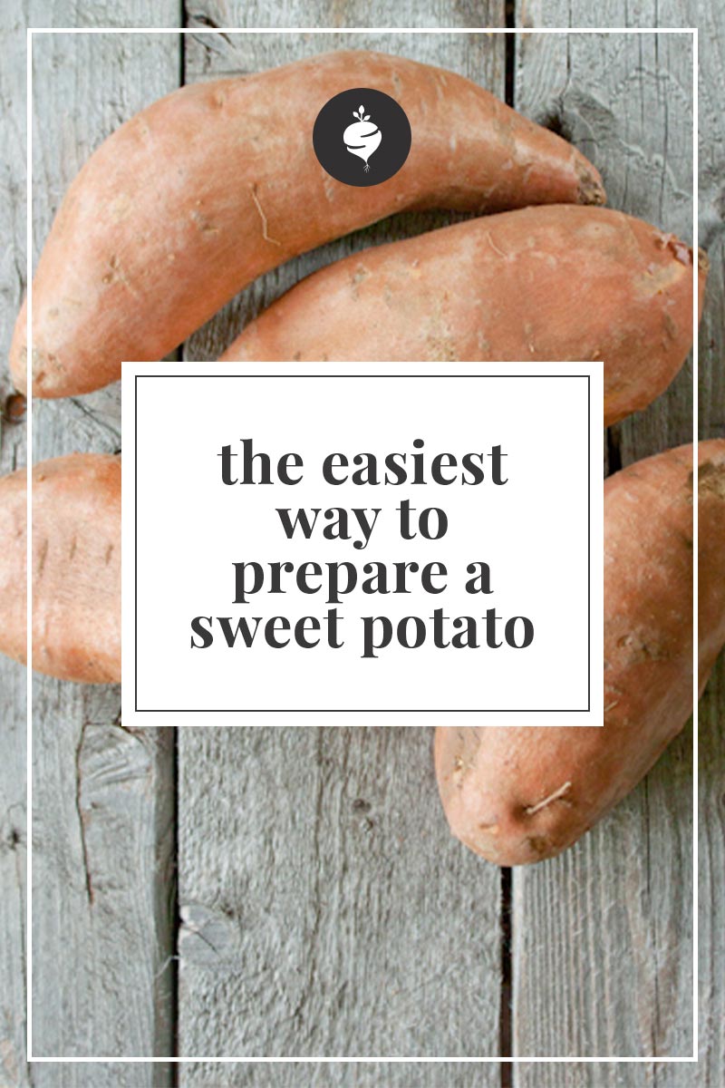 Have you ever tried to cut a raw sweet potato? Use this trick to make it much easier to cut into slices or fries for the perfect results.