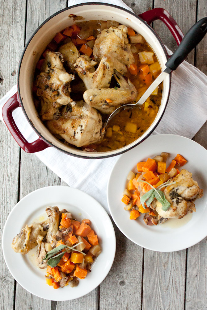  One Pot Savory Chicken and Fall Produce | simplerootswellness.com