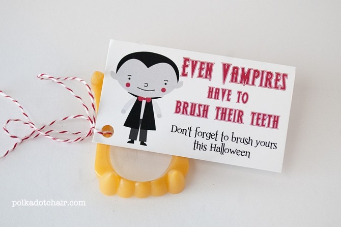 Vampire Teeth Halloween Handout