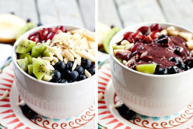 Smoothie in a bowl | simplerootswellness.com