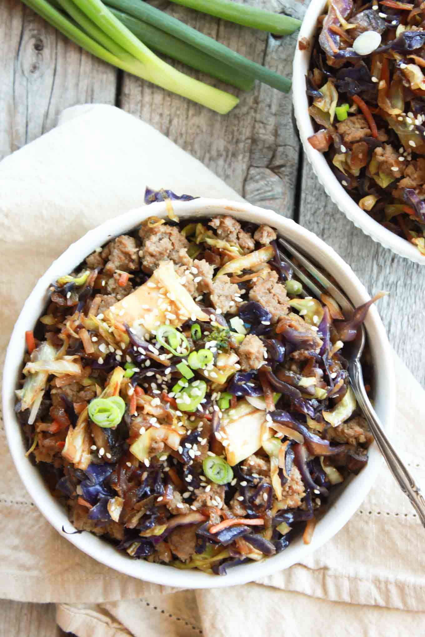 Egg Roll in a Bowl | simplerootswellness.com