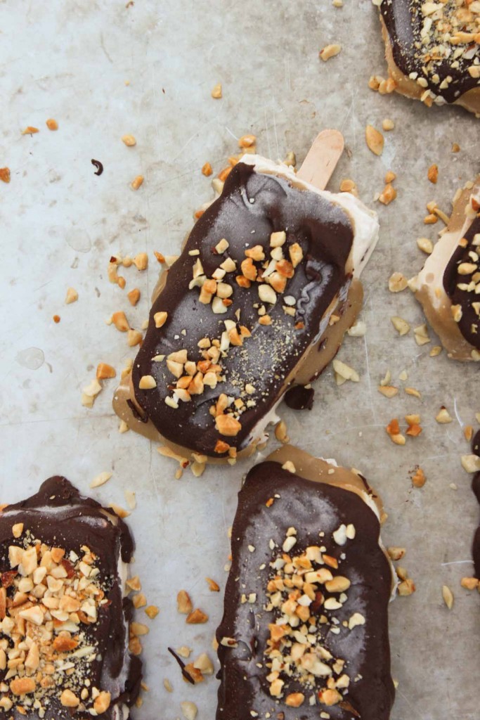 Healthy Snickers Ice Cream Bars - Simple Roots