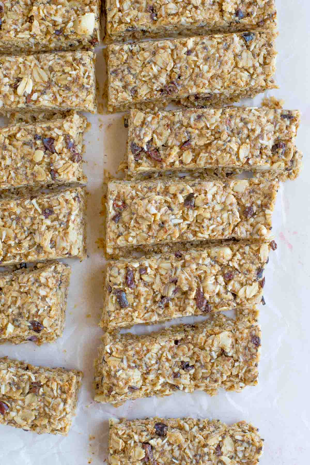 Are you looking for the perfect homemade snack? Check out this 10 minute chewy, no-bake, gluten free granola bar recipe. You'll be glad you did.