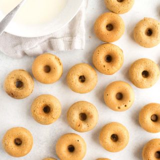 These easy lemon old-fashioned gluten-free donuts are low carbohydrate, high protein and high in fiber.